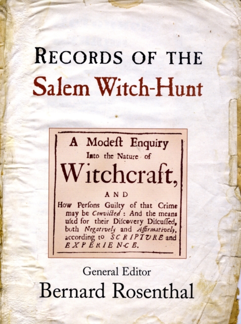 Records of the Salem Witch-Hunt, Hardback Book