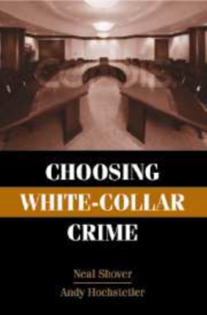 Choosing White-Collar Crime, Hardback Book