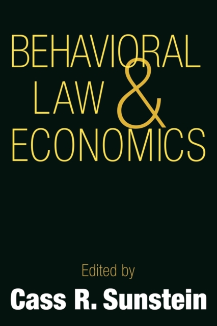 Behavioral Law and Economics, Paperback / softback Book