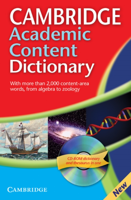 Cambridge Academic Content Dictionary Reference Book with CD-ROM, Multiple-component retail product Book