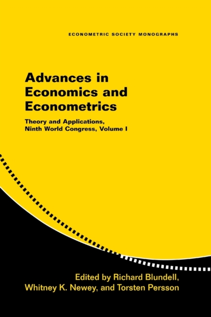Advances in Economics and Econometrics : Theory and Applications, Ninth World Congress, Paperback / softback Book