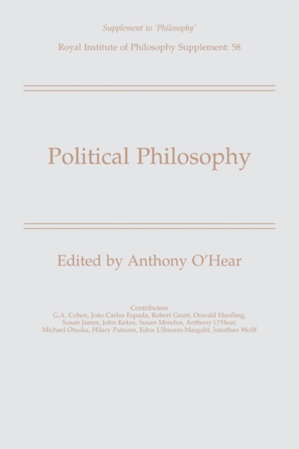 Political Philosophy, Paperback / softback Book