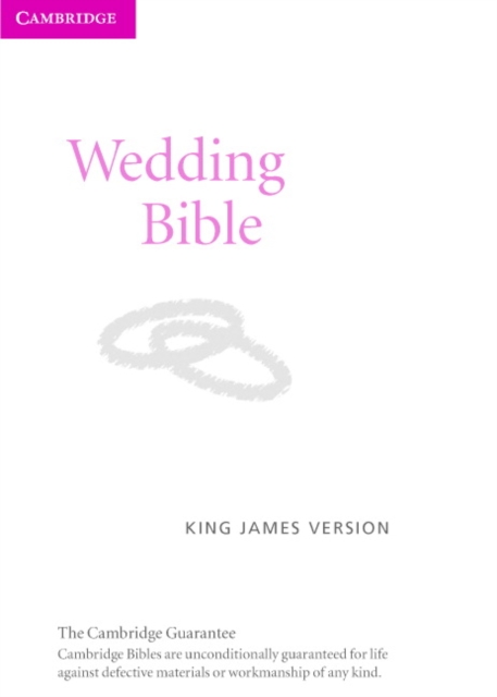 KJV Wedding Bible, Ruby Text Edition, White Imitation Leather, KJ222:T, Leather / fine binding Book