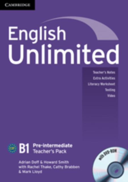 English Unlimited Pre-intermediate Teacher's Pack (Teacher's Book with DVD-ROM), Mixed media product Book