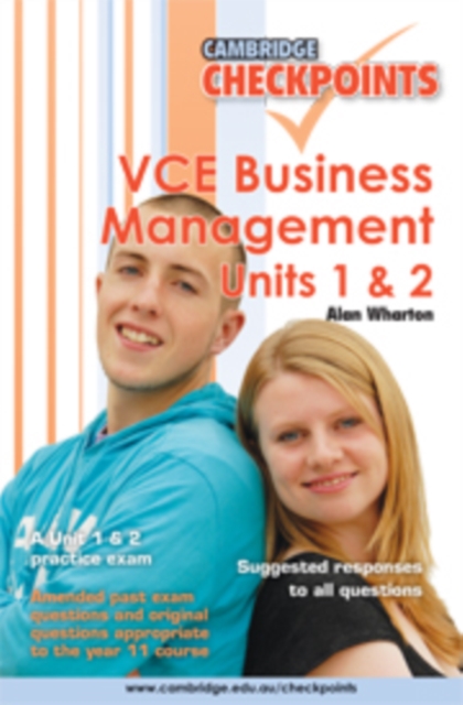 Cambridge Checkpoints VCE Business Management Units 1 and 2 : Units 1&2, Paperback Book