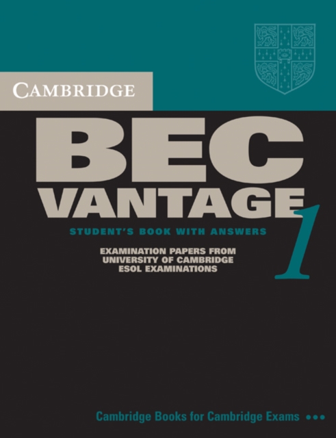 Cambridge BEC Vantage 1 : Practice Tests from the University of Cambridge Local Examinations Syndicate, Paperback / softback Book