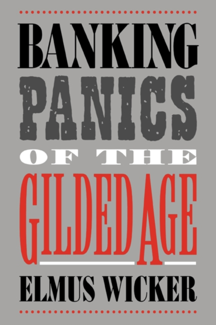 Banking Panics of the Gilded Age, Hardback Book