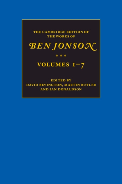 The Cambridge Edition of the Works of Ben Jonson 7 Volume Set, Multiple-component retail product Book