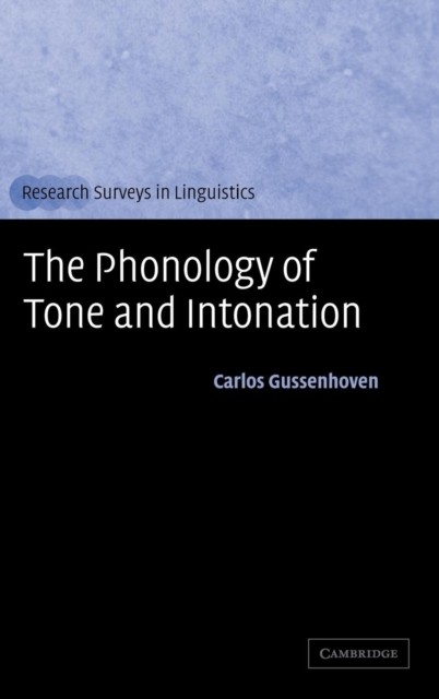 The Phonology of Tone and Intonation, Hardback Book