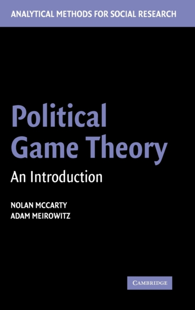 Political Game Theory : An Introduction, Hardback Book