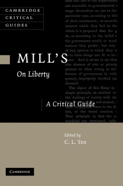 Mill's On Liberty : A Critical Guide, Hardback Book