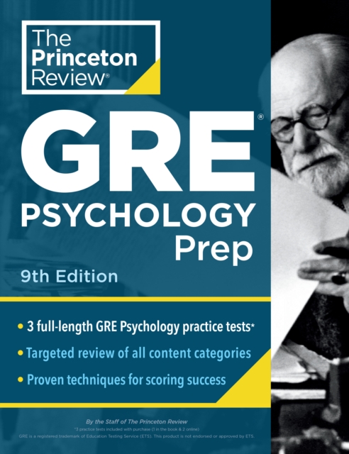 Princeton Review GRE Psychology Prep, 9th Edition :  3 Practice Tests + Review & Techniques + Content Review , Paperback / softback Book
