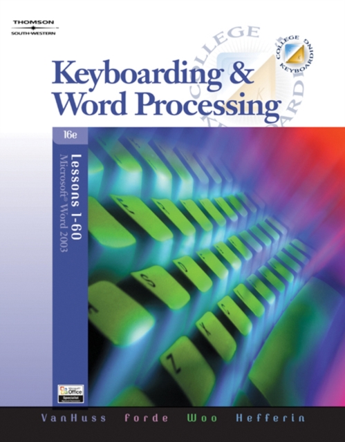Keyboarding & Word Processing, Lessons 1-60 (with Data CD-ROM), Mixed media product Book