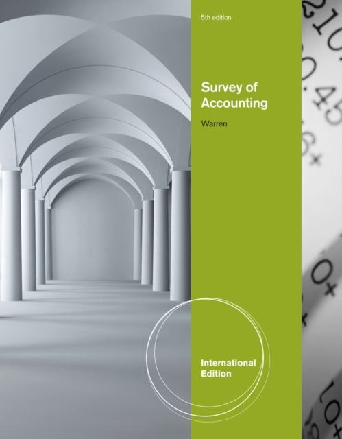 Survey of Accounting, International Edition, Paperback / softback Book
