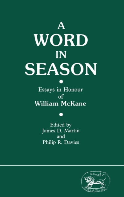 Word in Season : Essays in Honour of William Mckane, PDF eBook