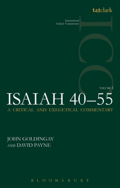 Isaiah 40-55 Vol 1 (ICC) : A Critical and Exegetical Commentary, PDF eBook