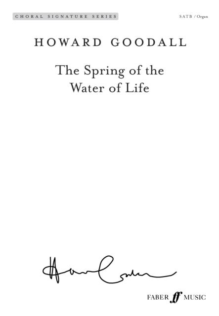 The Spring of the Water of Life, Sheet music Book