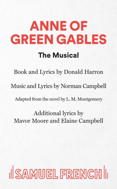 Anne of Green Gables : Libretto, Paperback / softback Book