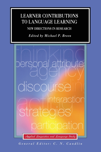 Learner Contributions to Language Learning : New Directions in Research, Paperback / softback Book