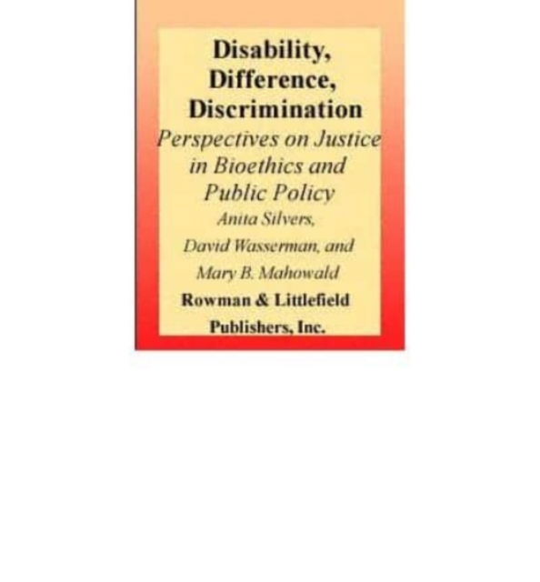 Disability Difference Discrim CB, Book Book