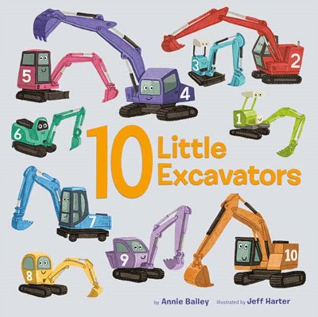 10 Little Excavators, Board book Book
