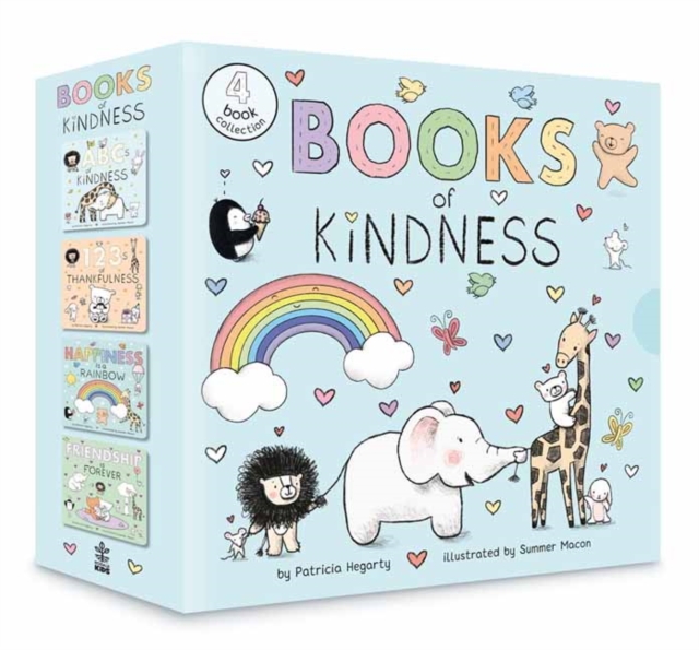 Books of Kindness BOX : ABCs of Kindness; 123s of Thankfulness; Happiness Is a Rainbow; Friendship is Forever, Board book Book