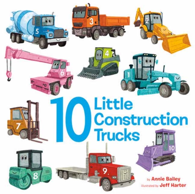 10 Little Construction Trucks, Board book Book