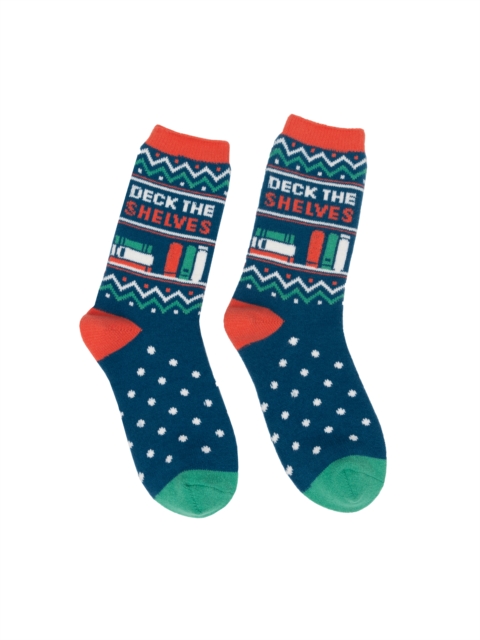 Deck the Shelves Cozy Socks - Small, ZY Book