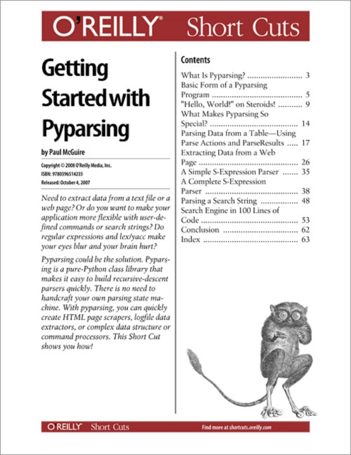 Getting Started with Pyparsing, PDF eBook