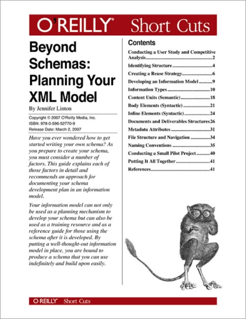 Beyond Schemas: Planning Your XML Model : Planning Your XML Model, PDF eBook