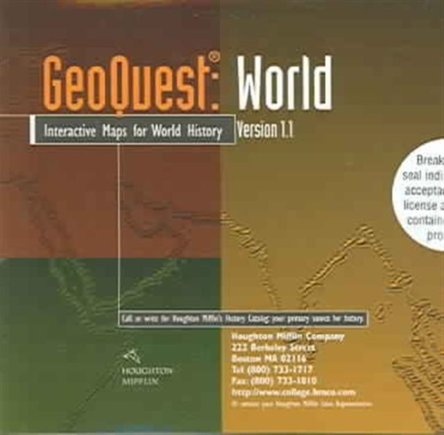 Geoquest World: Interactive Maps for World History, CD-ROM Book