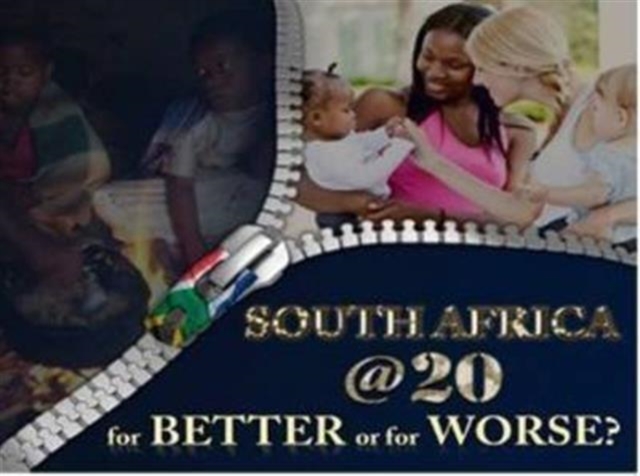 South Africa @ 20 : For better or worse, Hardback Book