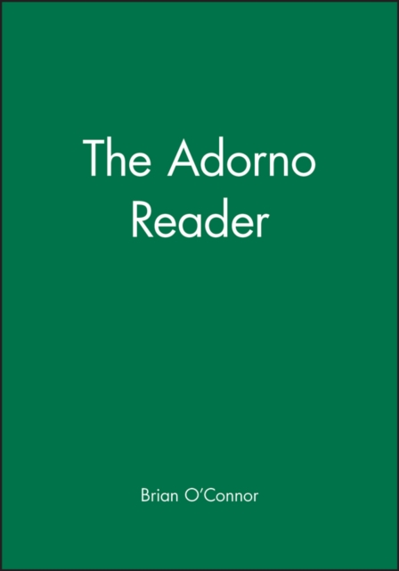 The Adorno Reader, Paperback / softback Book