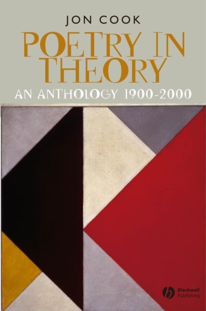 Poetry in Theory : An Anthology 1900-2000, Paperback / softback Book