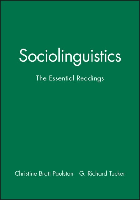 Sociolinguistics : The Essential Readings, Paperback / softback Book