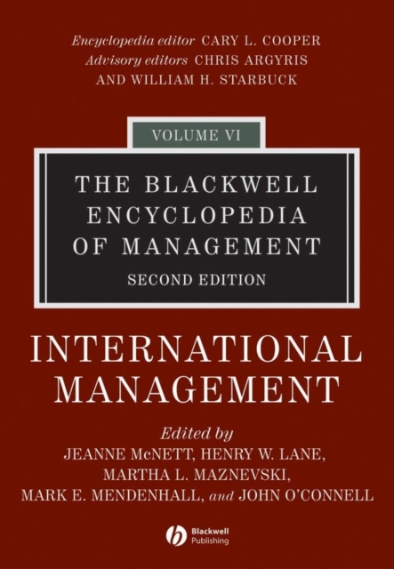 The Blackwell Encyclopedia of Management, International Management, Hardback Book