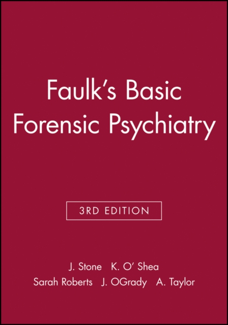 Faulk's Basic Forensic Psychiatry, Paperback / softback Book