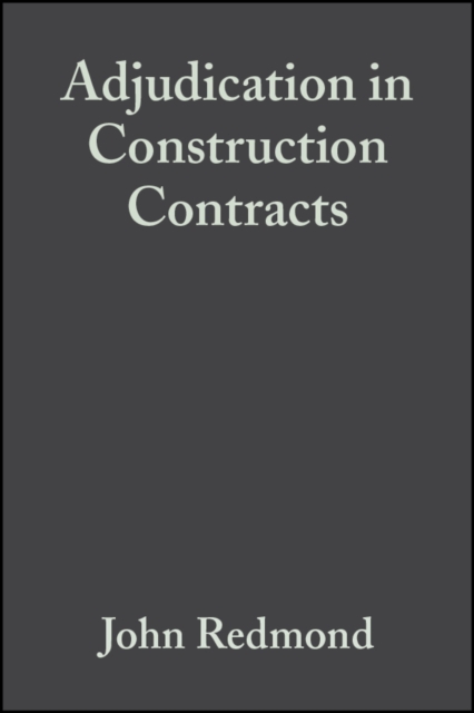 Adjudication in Construction Contracts, Hardback Book