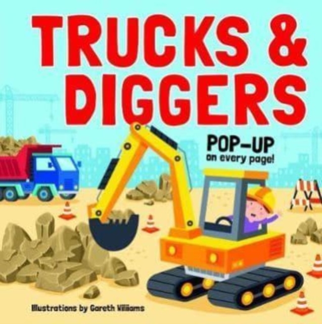 Pop Up Book - Trucks and Diggers, Hardback Book