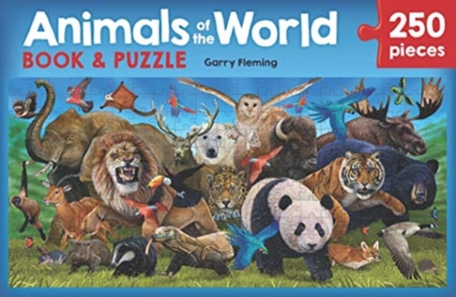 Animals of the World Book and Puzzle, Paperback / softback Book