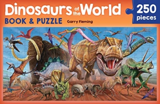 Dinosaurs of the World Book and Puzzle, Paperback / softback Book