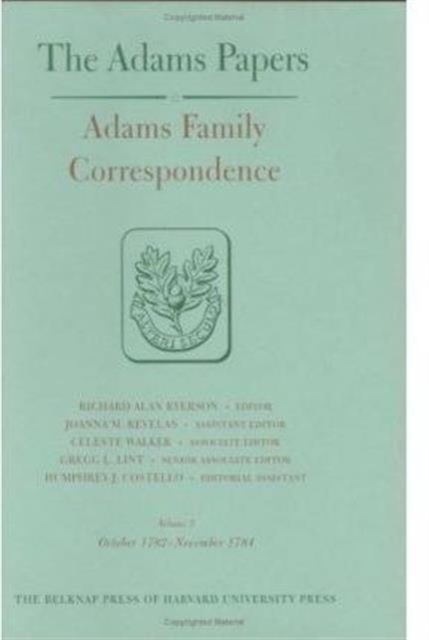 Adams Family Correspondence : Volumes 5 and 6, Hardback Book