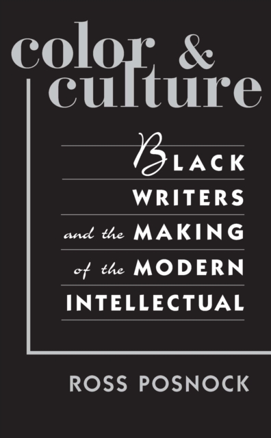 Color and Culture : Black Writers and the Making of the Modern Intellectual, PDF eBook
