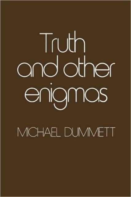 Truth and Other Enigmas, Paperback Book