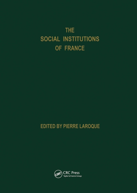 Social Institutions Of France, Hardback Book