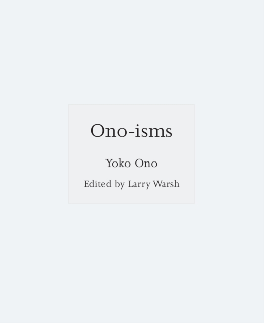 Ono-isms, Hardback Book