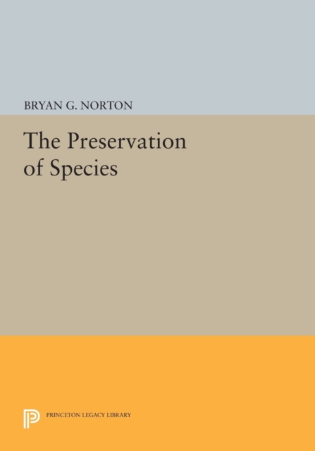The Preservation of Species, Paperback / softback Book