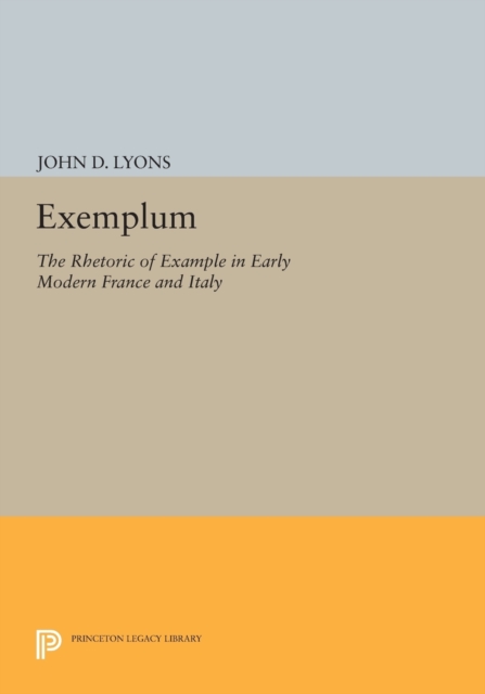Exemplum : The Rhetoric of Example in Early Modern France and Italy, Paperback / softback Book