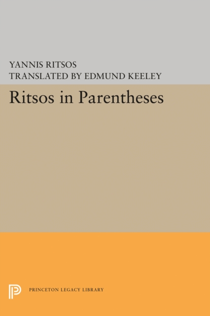 Ritsos in Parentheses, Paperback / softback Book