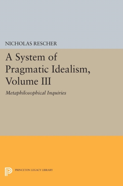 A System of Pragmatic Idealism, Volume III : Metaphilosophical Inquiries, Paperback / softback Book